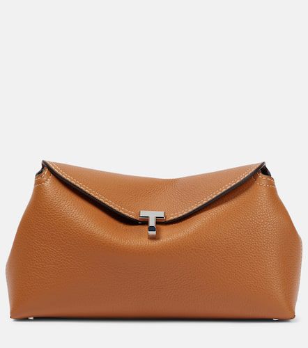 Toteme T-Lock leather clutch - Toteme - Modalova