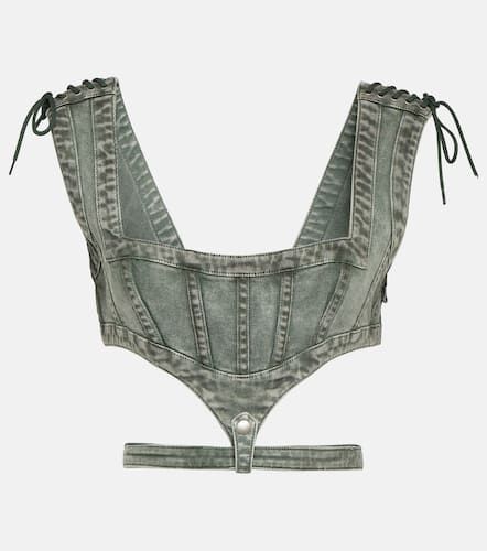 X KNWLS – Top corset en jean - Jean Paul Gaultier - Modalova