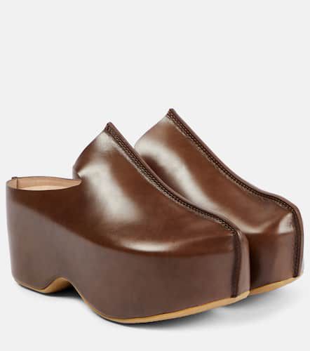 JW Anderson Leather platform clogs - JW Anderson - Modalova