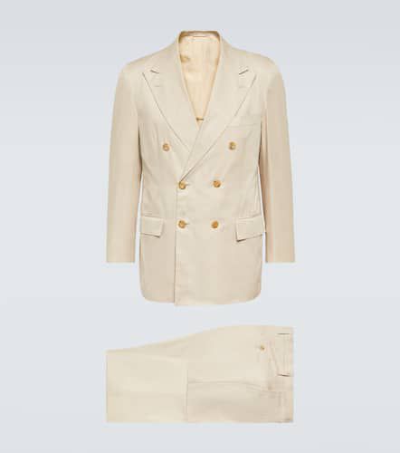 Kiton Double-breasted cotton suit - Kiton - Modalova