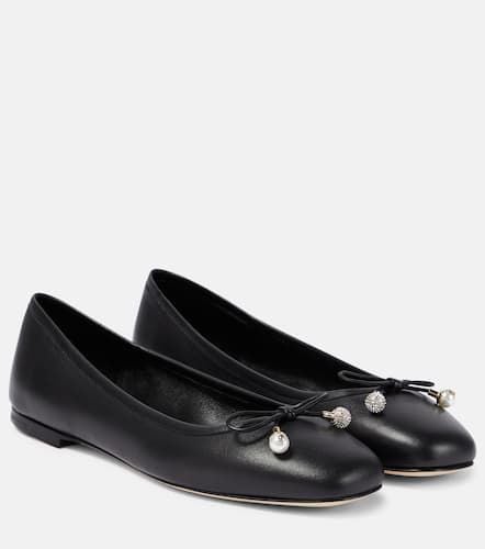 Elme embellished leather ballet flats - Jimmy Choo - Modalova