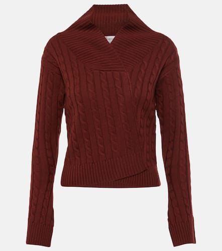 Cable-knit wool cardigan - Victoria Beckham - Modalova