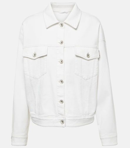 Chaqueta de denim en mezcla de algodón - Brunello Cucinelli - Modalova