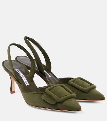 Maysli suede slingback pumps - Manolo Blahnik - Modalova