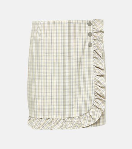 Ruffled pinstripe cotton skort - Tory Sport - Modalova