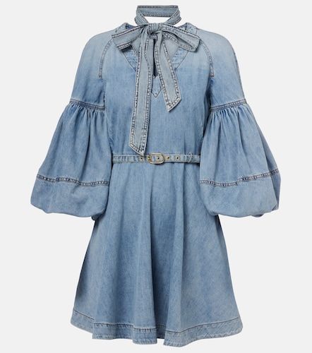 Abito corto di jeans con fiocco - Zimmermann - Modalova