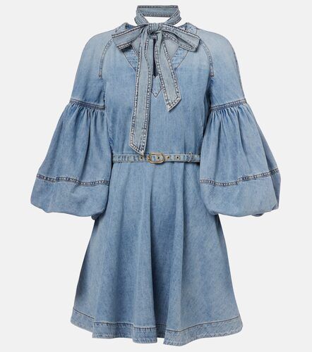 Vestido corto de denim con mangas abullonadas - Zimmermann - Modalova