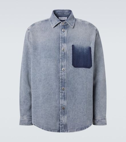 Camicia in canvas di cotone e lino - Loewe - Modalova