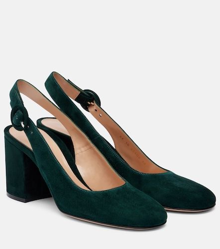 Suede slingback pumps - Gianvito Rossi - Modalova