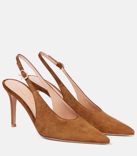 Slingback-Pumps Robbie aus Veloursleder - Gianvito Rossi - Modalova