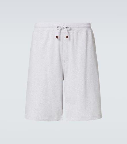 Cotton-blend jersey shorts - Brunello Cucinelli - Modalova