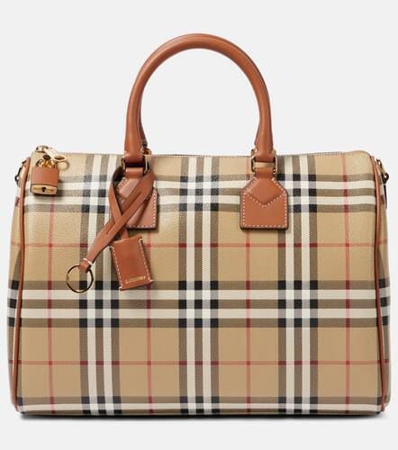 Bolso Medium de lona con Check - Burberry - Modalova