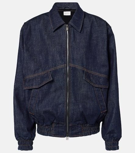 Oversized denim bomber jacket - Magda Butrym - Modalova