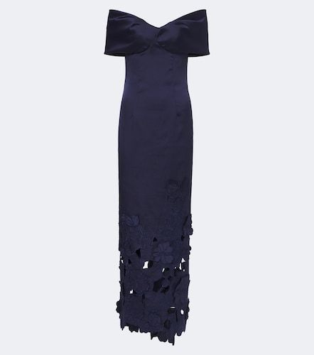 Off-Shoulder Midikleid Norelle aus Satin - Costarellos - Modalova
