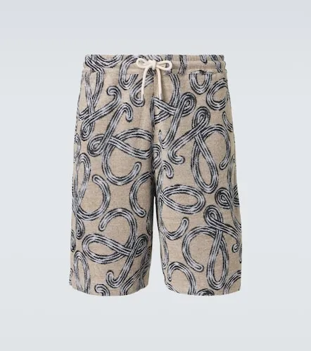 Paula's Ibiza cotton-blend terry Bermuda shorts - Loewe - Modalova
