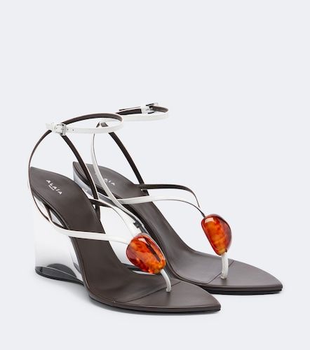 Alaïa Sandalias Invisible de charol - Alaia - Modalova