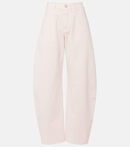Alaïa High-Rise Barrel Jeans - Alaia - Modalova
