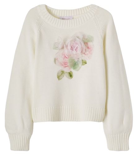 Monnalisa Jersey con aplique floral - Monnalisa - Modalova