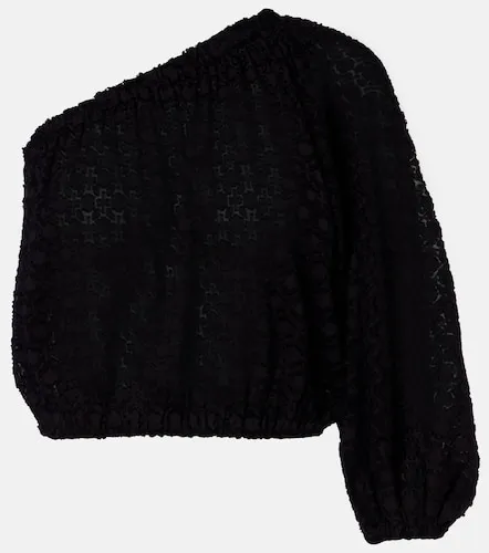 Top monospalla Twist in jacquard di seta e cotone - Eres - Modalova