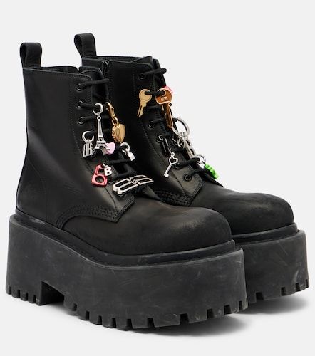 Anfibi in pelle con platform - Balenciaga - Modalova