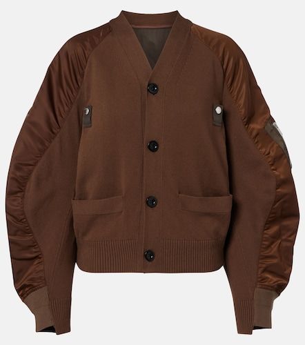 Cárdigan en mezcla de algodón y sarga - Sacai - Modalova