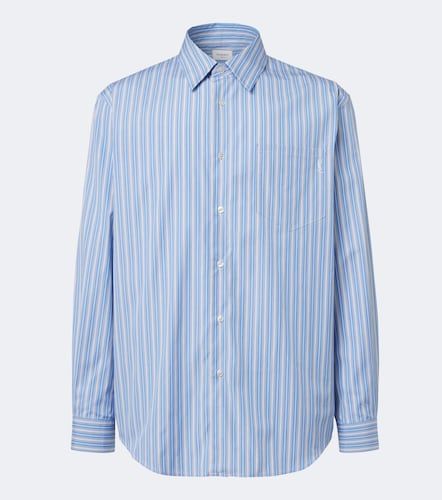 Camicia in popeline di cotone a righe - Saint Laurent - Modalova