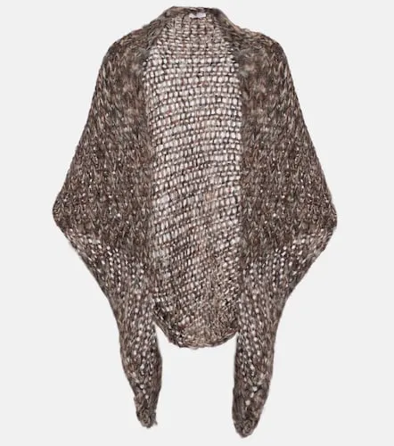 Mohair-blend poncho - Brunello Cucinelli - Modalova