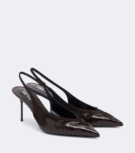 Lidia Queen of Hearts leather slingback pumps - Paris Texas - Modalova