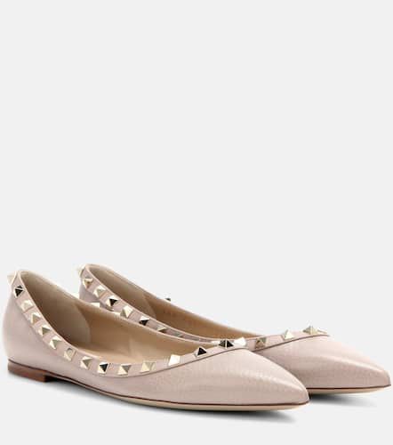 Rockstud leather ballet flats - Valentino Garavani - Modalova