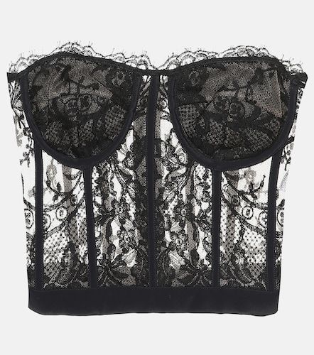 McQueen Top bustier in pizzo - McQueen - Modalova