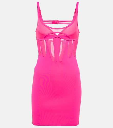 Mugler Paneled bustier minidress - Mugler - Modalova