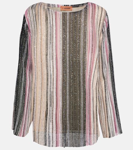 Missoni Sequined striped knit top - Missoni - Modalova