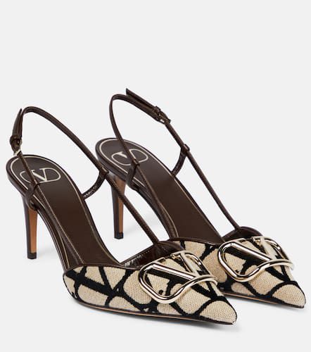 Toile Iconographe slingback pumps - Valentino Garavani - Modalova