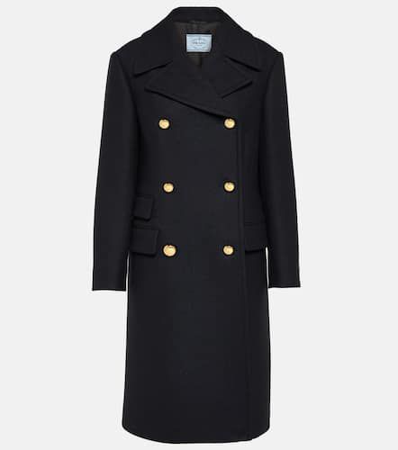 Prada Double-breasted wool coat - Prada - Modalova