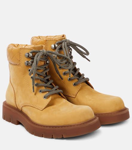 Haddock suede combat boots - Bottega Veneta - Modalova