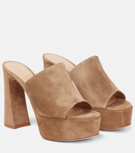 Holly suede platform mules - Gianvito Rossi - Modalova