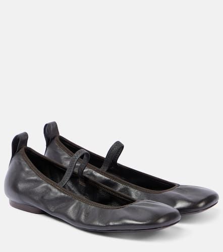 Square Flat leather Mary Jane flats - Lemaire - Modalova