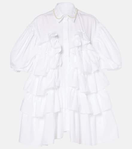 Faux pearl-embellished cotton shirt - Simone Rocha - Modalova