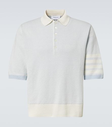 Polo 4-Bar in lino e cotone - Thom Browne - Modalova