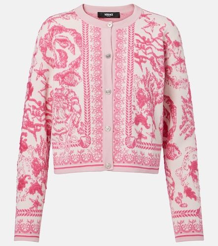 Cárdigan Underwater Barocco en jacquard - Versace - Modalova