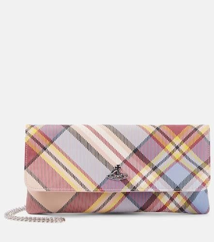 Tartan leather clutch - Vivienne Westwood - Modalova