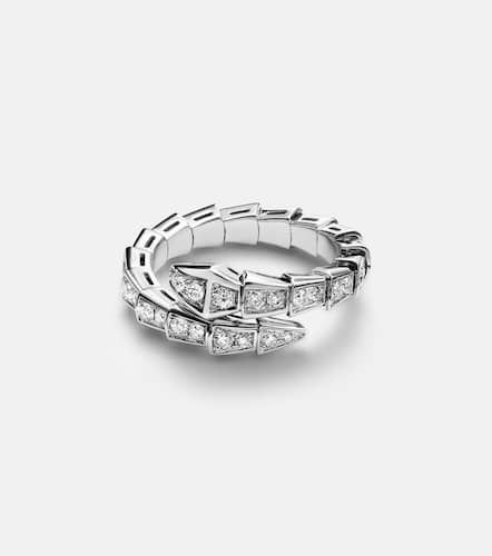 Anillo Serpenti Viper de oro blanco de 18 ct con diamantes - Bvlgari - Modalova