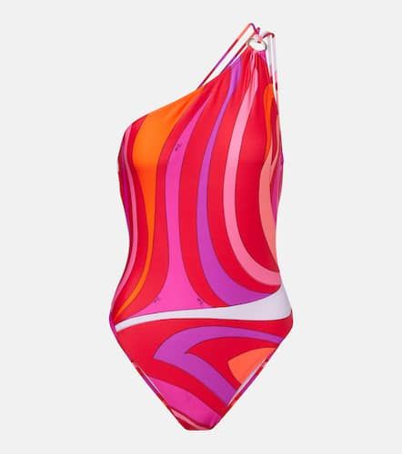 Pucci Marmo one-shoulder swimsuit - Pucci - Modalova