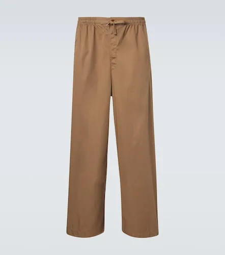 Pantalones anchos de sarga de algodón - Lemaire - Modalova