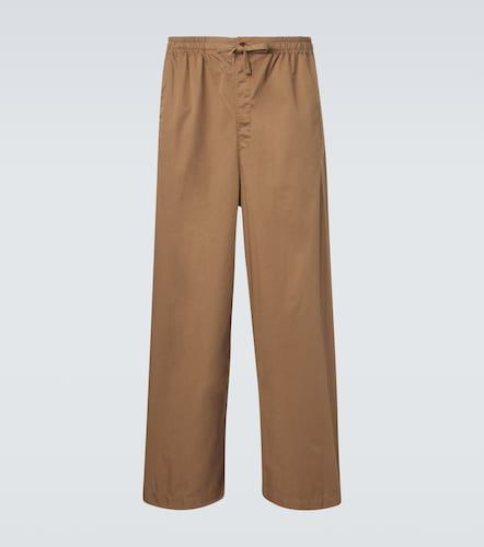 Pantalones anchos de sarga de algodón - Lemaire - Modalova