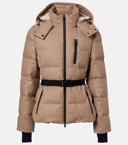 Virgin wool flannel down jacket - Brunello Cucinelli - Modalova