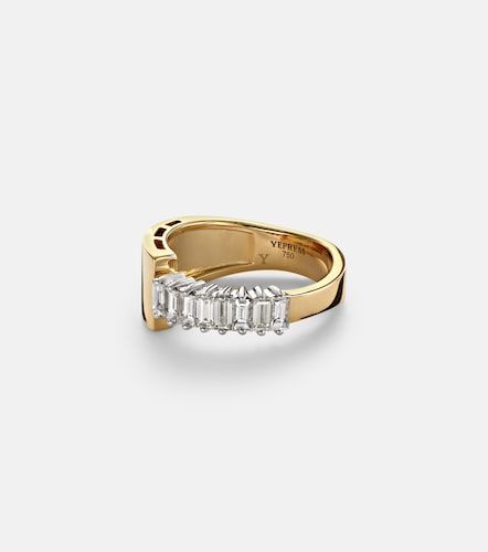 Anello in giallo e bianco 18kt con diamanti - Yeprem - Modalova
