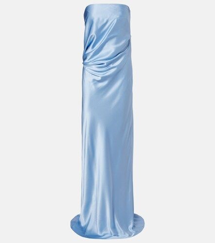 Abito bustier in charmeuse di seta - The Sei - Modalova