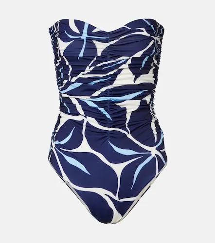 Printed strapless swimsuit - Cala de la Cruz - Modalova