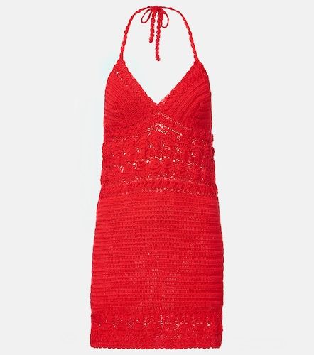 Vestido corto Filigree de croché de algodón - Anna Kosturova - Modalova
